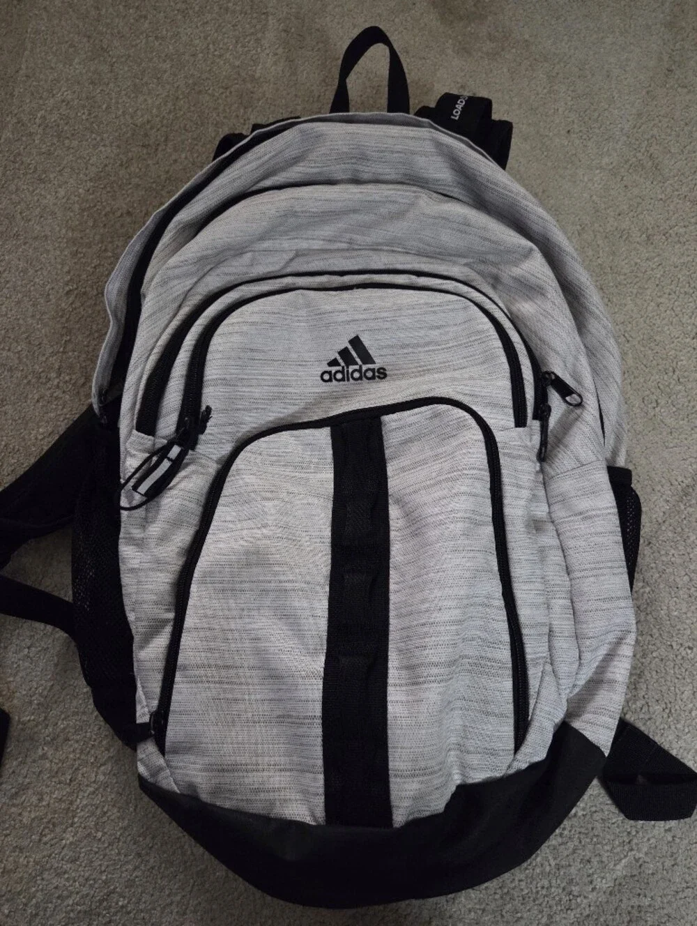 Adidas Unisex Prime 6 Backpack, Two Tone White/Black, One Size, Spacious Comfort